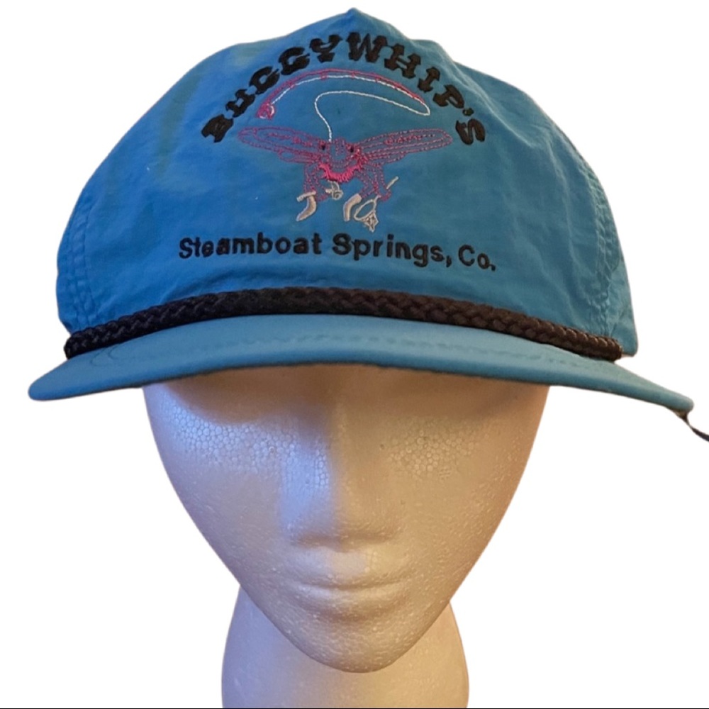 Vintage blue and black imperial headwear made in USA hat